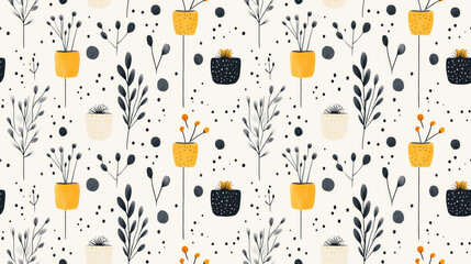 Minimalistic Scandinavian seamless pattern featuring elegant designs suitable for nursery room wallpaper and crafting projects printable decor