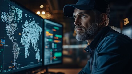 Freight Dispatcher Monitoring Digital Systems