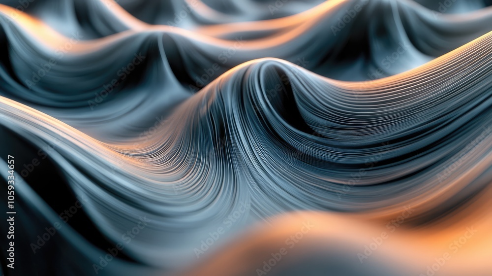 Aufkleber curved, gradient lines in a seamless background, perfect for creating a sense of movement and depth.