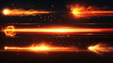 Fototapeta premium Dynamic Fire Effects and Elements