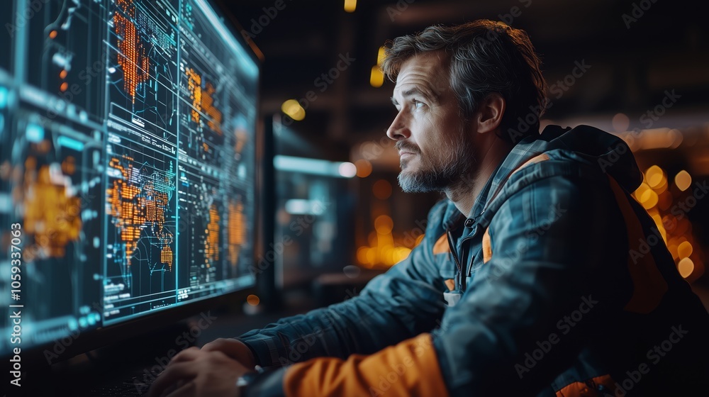 Poster digital freight dispatcher monitoring workflow