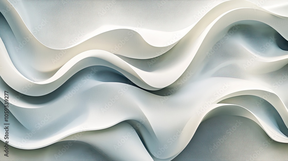 Poster seamless background of flowing abstract wavy lines in multiple shades, offering a dynamic and fluid 