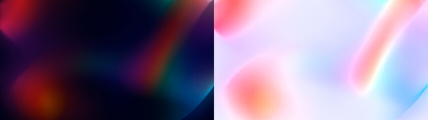 Multicolored rainbow light leak overlay with vibrant streaks on black background for bold visuals.  Black and Transparent PNG for overlay effect.