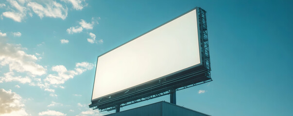 Blank clean screen or signboard mockup for 