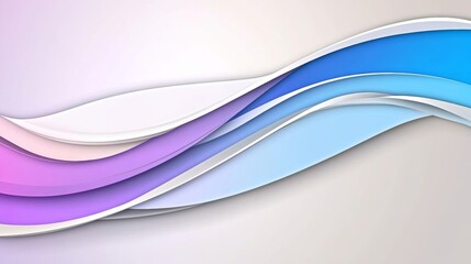 Abstract Wavy Background Design with Pastel Colors