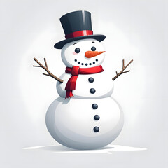 snowman with hat