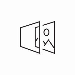 screen image icon sign vector