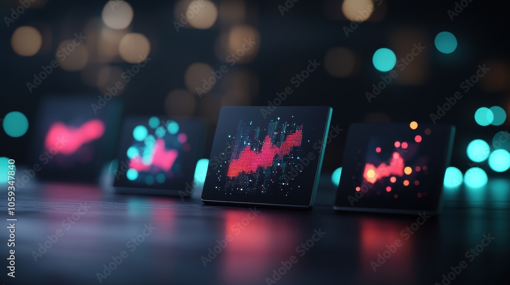 Poster a dashboard with data visualizations linked to real time data feeds, showcasing dynamic updates.