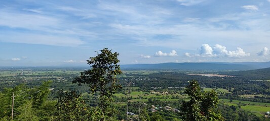 Scenic Landscape with Greenery and Clear Skies