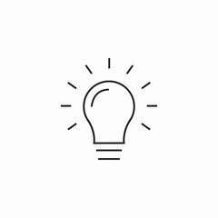 idea bulb icon sign vector