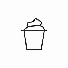 milkshake take away icon sign vector
