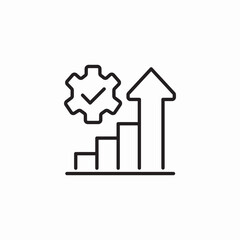 progress statistics configuration icon sign vector
