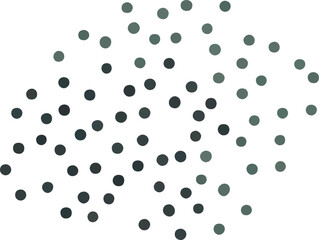 Minimalist Abstract Dot Pattern Illustration in Boho Style, Organic Green Gradient Polka Dot Texture Background for Modern Decor and Art Print