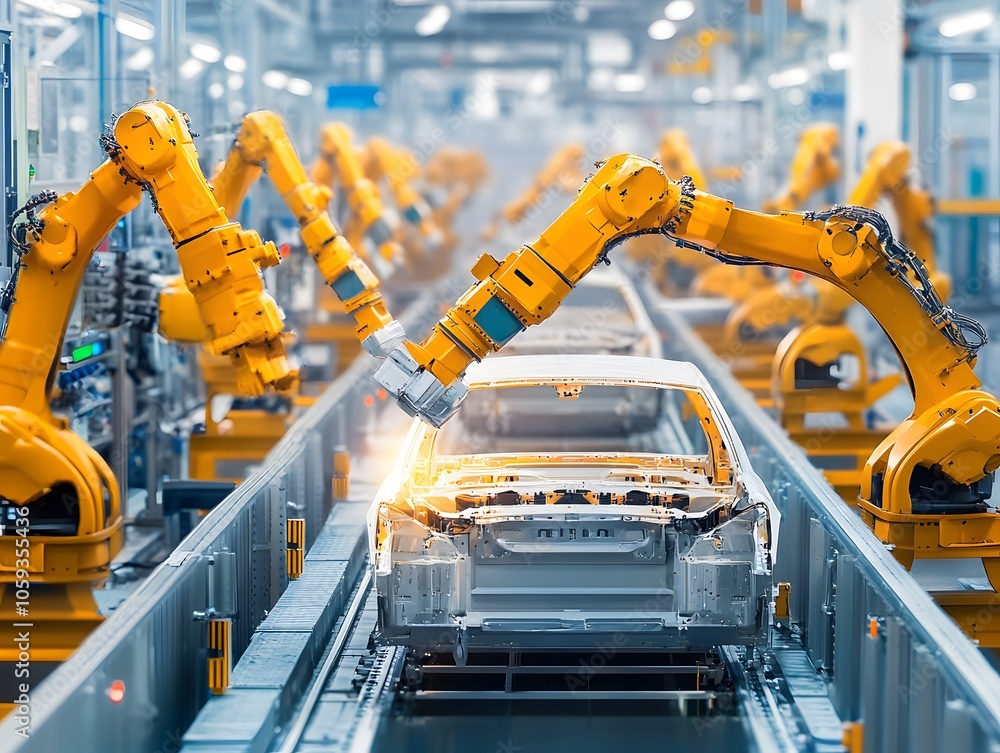 Poster advanced automation in automotive manufacturing process