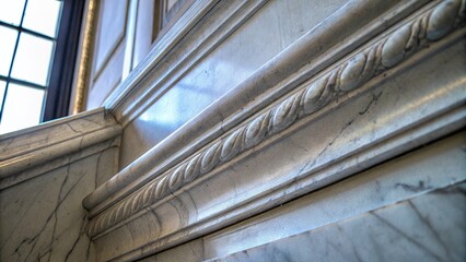 Obraz premium High-Resolution Italian Grey Marble Texture for Abstract Interior Decoration in Low Light Photography