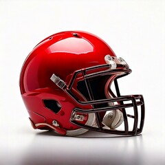 Fototapeta premium American football helmet isolated on white background