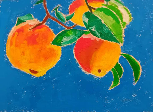 apple art hand drawn