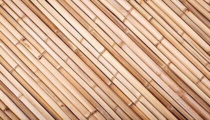 Dry bamboo canes create textured background with warm tones, ideal for various design projects. Versatile image suits tropical, traditional, or minimalist themes