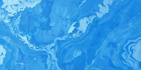 soft stained Swirls of blue marble Liquid texture pattern, polished and smooth elegant blue marble art background with fluid patterns, aqua blue marble high gloss natural patterns.