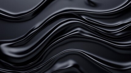 Fototapeta premium Smooth Elegance: Close-up of Black Matte Paint Surface with Soft Reflections