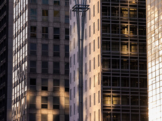 Fototapeta premium Facade of modern office buildings in Sao Paulo city, Brazil