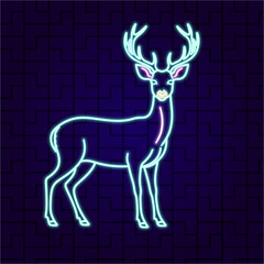 Neon deer.ai