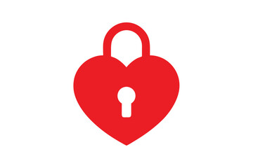 Heart-Shaped Key Vector Illustration: Elegant and Romantic Icon Symbolizing Love, Security, and Affection for Decorative Design