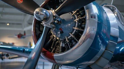 The aviation exhibit showcases different types of aircraft and allows visitors to learn about the technology behind flight.