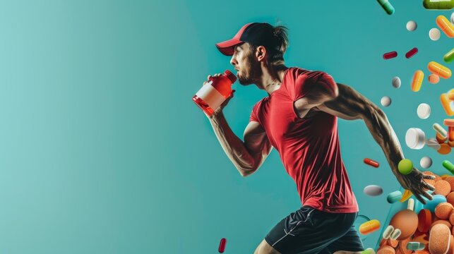 football action scene with competing soccer players