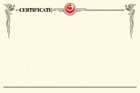 Poster, certificate, diplom karate . Old vintage paper texture background art design.