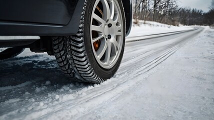 car in snow