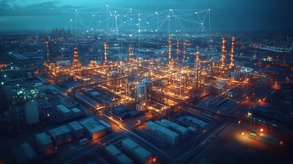 Fototapeta premium Seamless workflows in a logistics hub equipped with advanced delivery technology