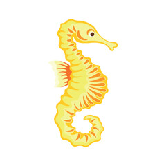 The seahorse is an amazing creature that lives in the depths of the oceans, sea, ocean, water, 
seaweed, vector, seamless pattern, colored, art, illustration, background, isolated