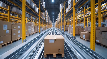 High-tech logistics hub coordinating efficient deliveries through advanced processes