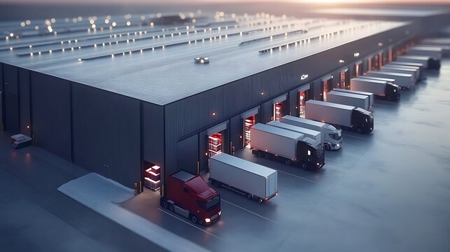 Optimized logistics hub enhancing delivery management with high-tech solutions