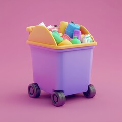 Colorful Toy Bin: A Playful Storage Solution