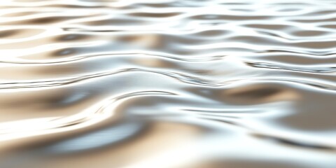 Calm water surface with gentle ripples and golden light