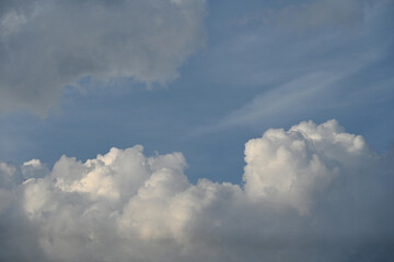 Beautiful blue sky and white clouds