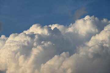 Beautiful blue sky and white clouds