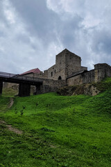Historical ruins of a hill fortress