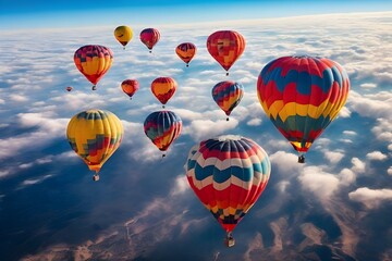 Obraz premium hot air balloon in the sky