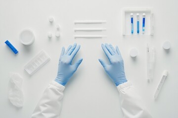 Fototapeta premium Laboratory Setup: Medical Research and Experimentation