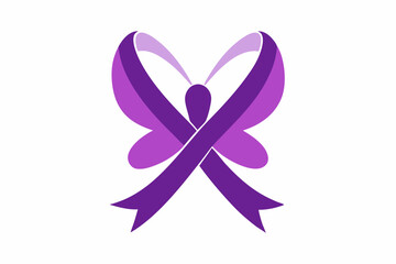 World Lupus Day butterfly ribbon vector illustration