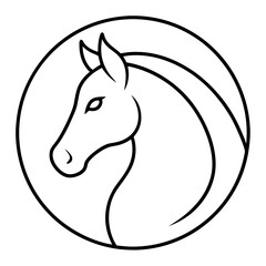 Obraz premium horse icon