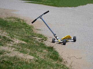 children's bicycle on the grass,