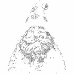 gnome line drawing