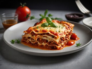 Fototapeta premium Hearty Lasagna Dish
