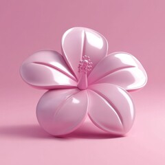 Fototapeta premium Delicate Pink Flower - Beautiful Floral Minimalist Art