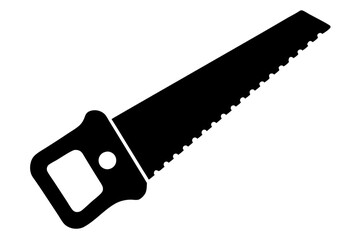 

Handsaw icon, Hand saw silhouette vector, Hand saw black symbol vector illustration.