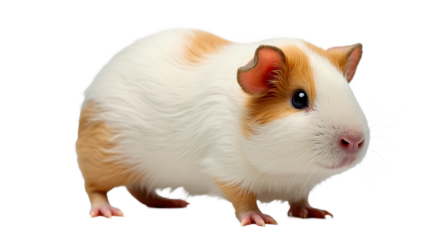 Guinea Pig on Transparent Background (PNG).